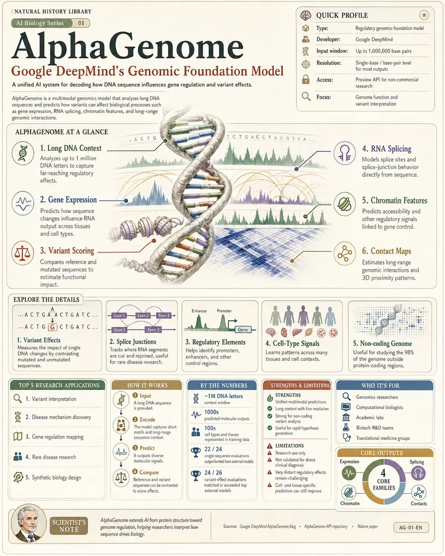 Genome research visual created with Computer Agents