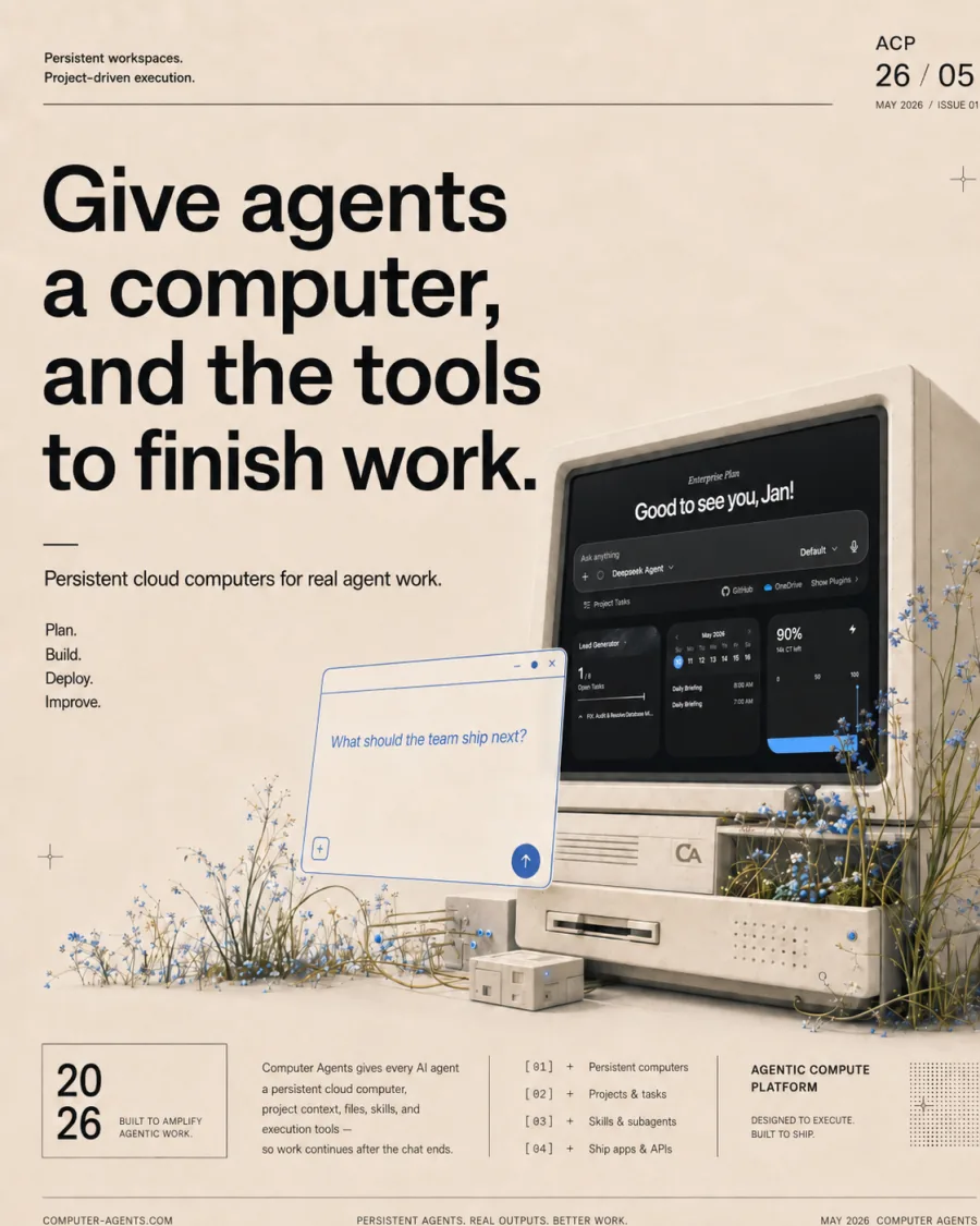 Professional marketing asset created with Computer Agents